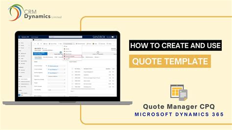 CPQ In Dynamics 365 CRM.